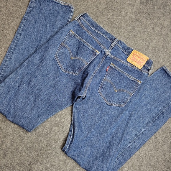 Levi's Other - Levis 501 Jeans Mens 31x34 Blue Denim Red Tab Americana Straight Leg Button Fly